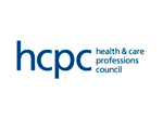 Logos of The Health and Care Professions Council.